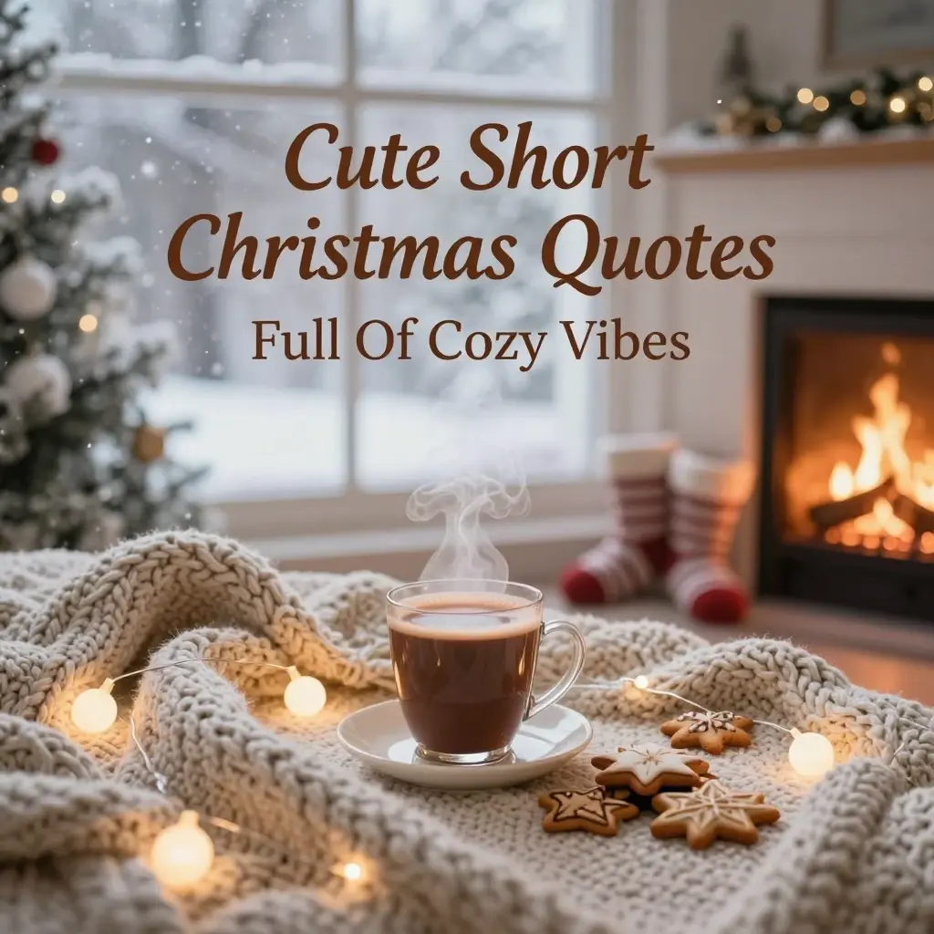 Cute short Christmas quotes full of cozy vibes