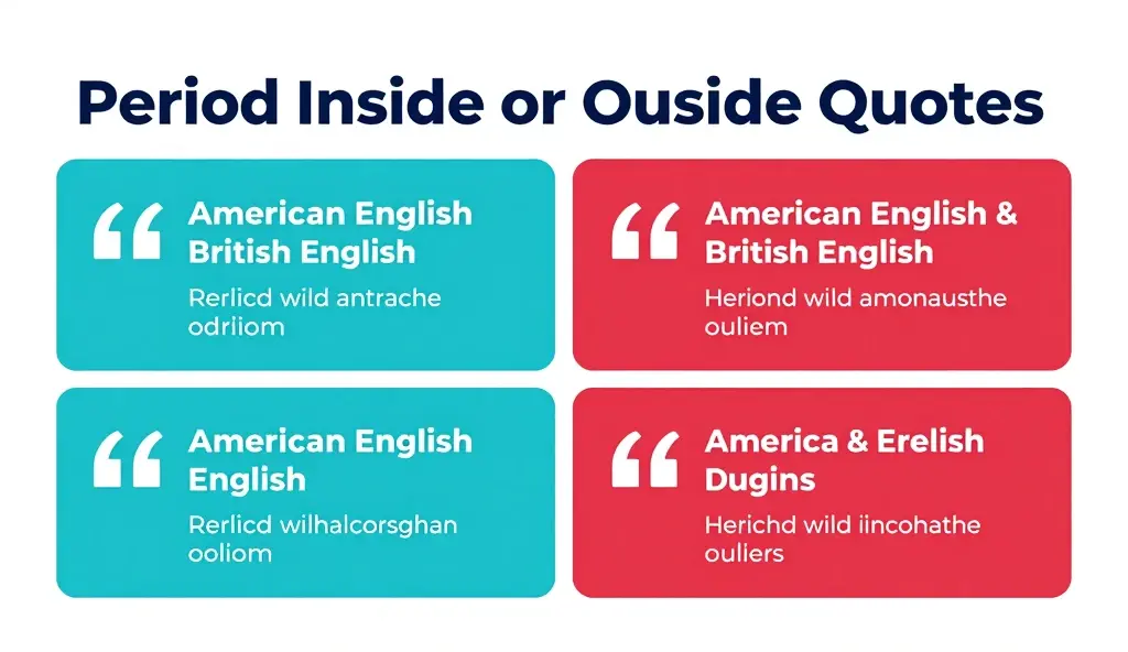 period inside or outside quotes